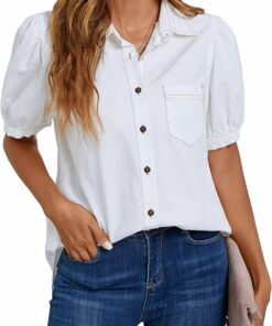 Business Casual Button Down Top UN25