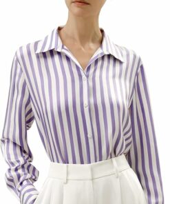Silk Pinstripes Blouse UN23