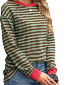 Women Casual Striped Shirt UN11